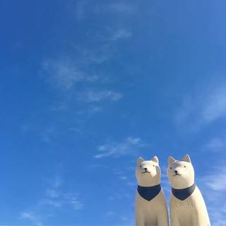Animal de madera Pole Pole Akita