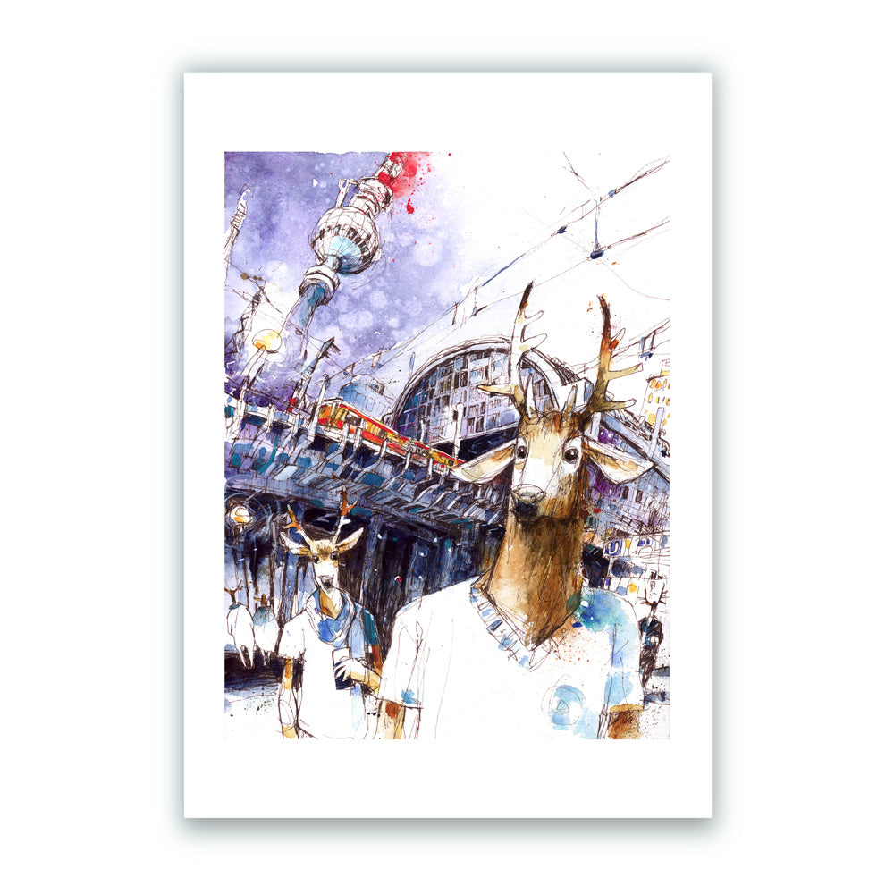 Alexanderplatz Berlin Impression Giclée