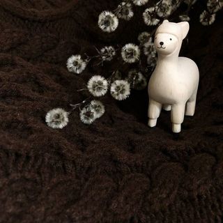 Pole Pole Wooden Animal Alpaca