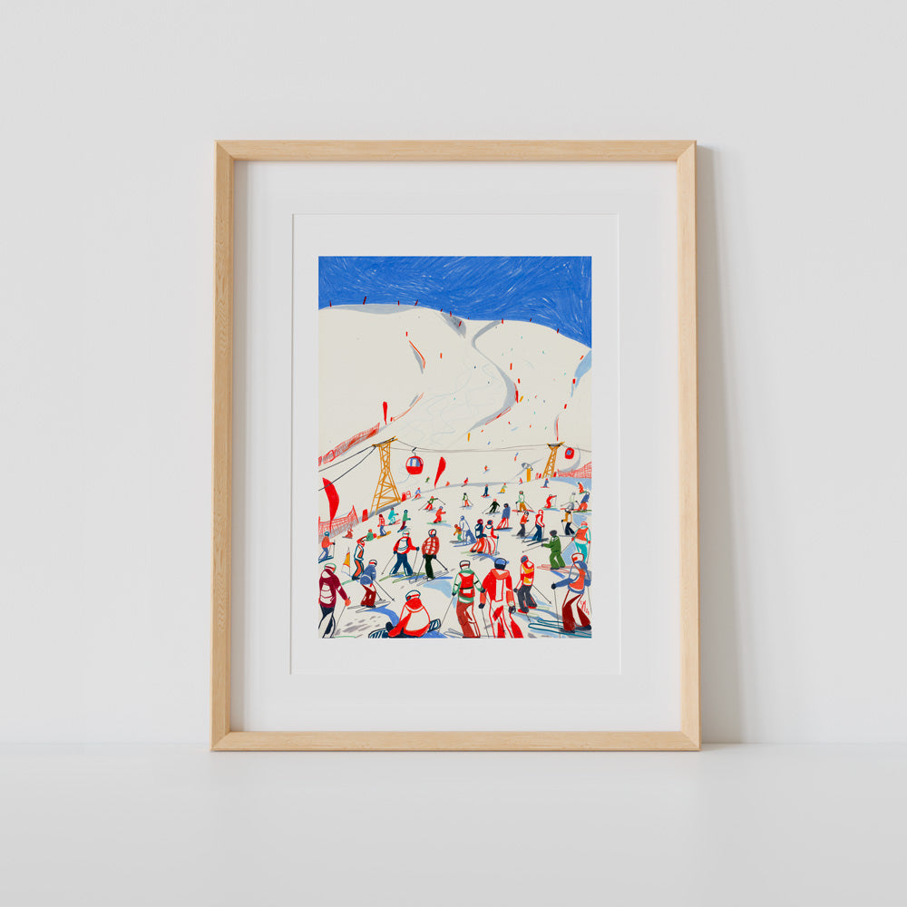 Ski Season in Alto Adige Giclée Print