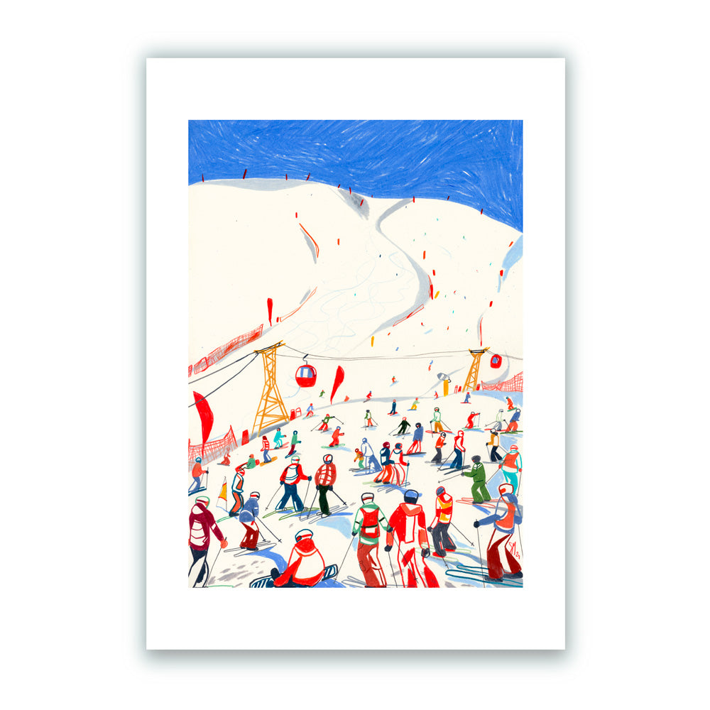 Ski Season in Alto Adige Giclée Print