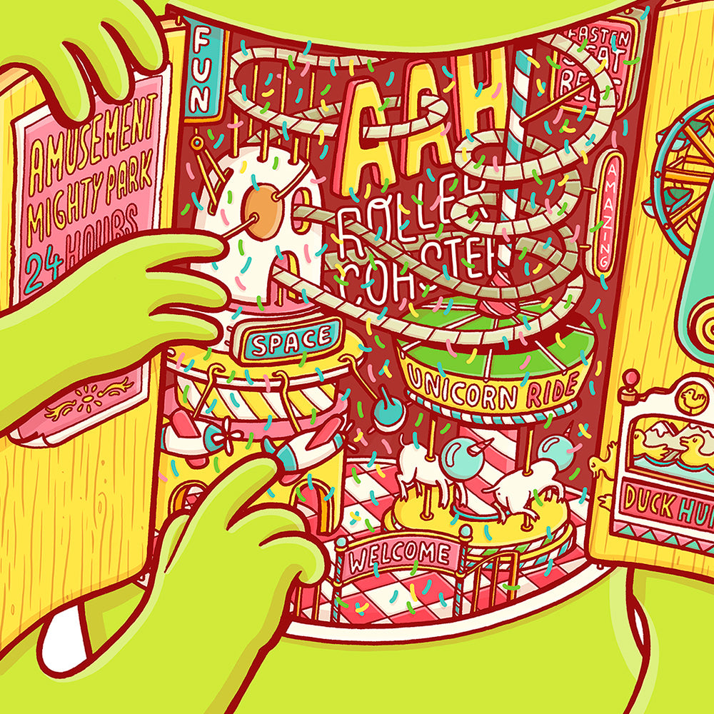 Amusement Park Impression Giclée