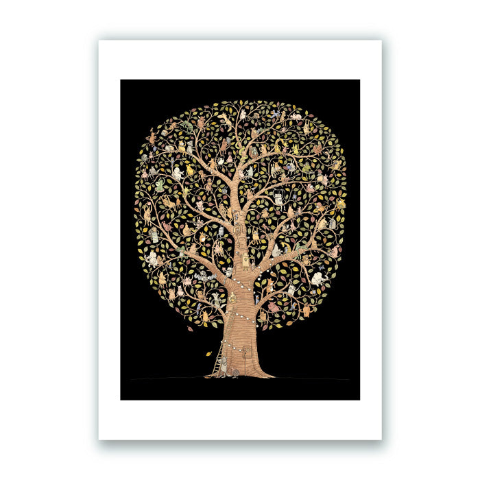 Animal Tree Giclée Print