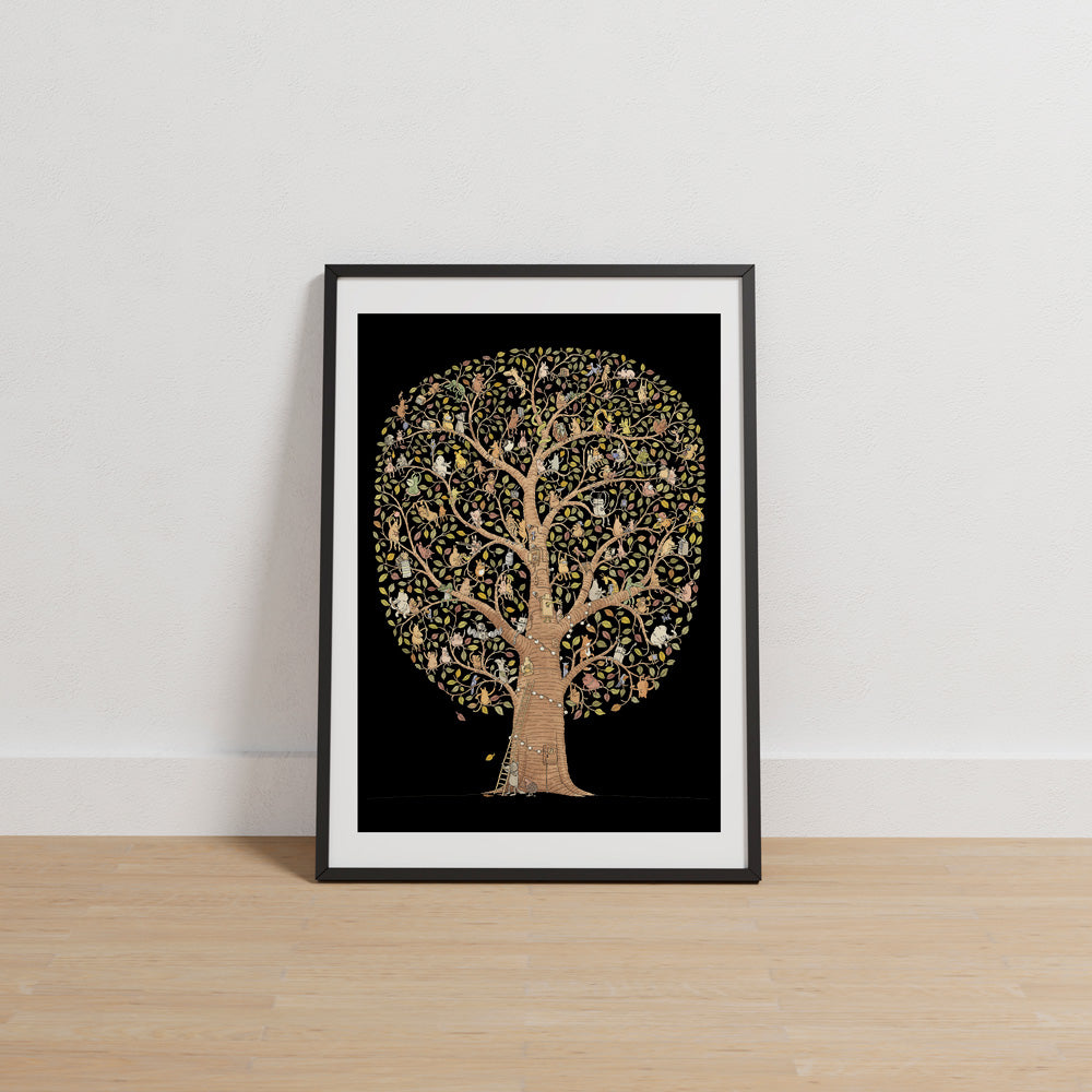 Animal Tree Giclée Print