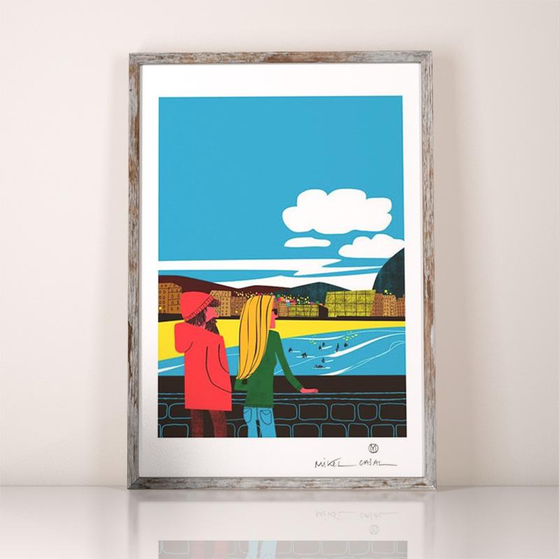 En el muro Impression Giclée A3