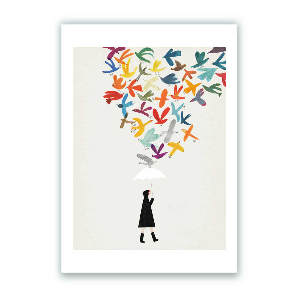 Autumn Birds Impresión Giclée