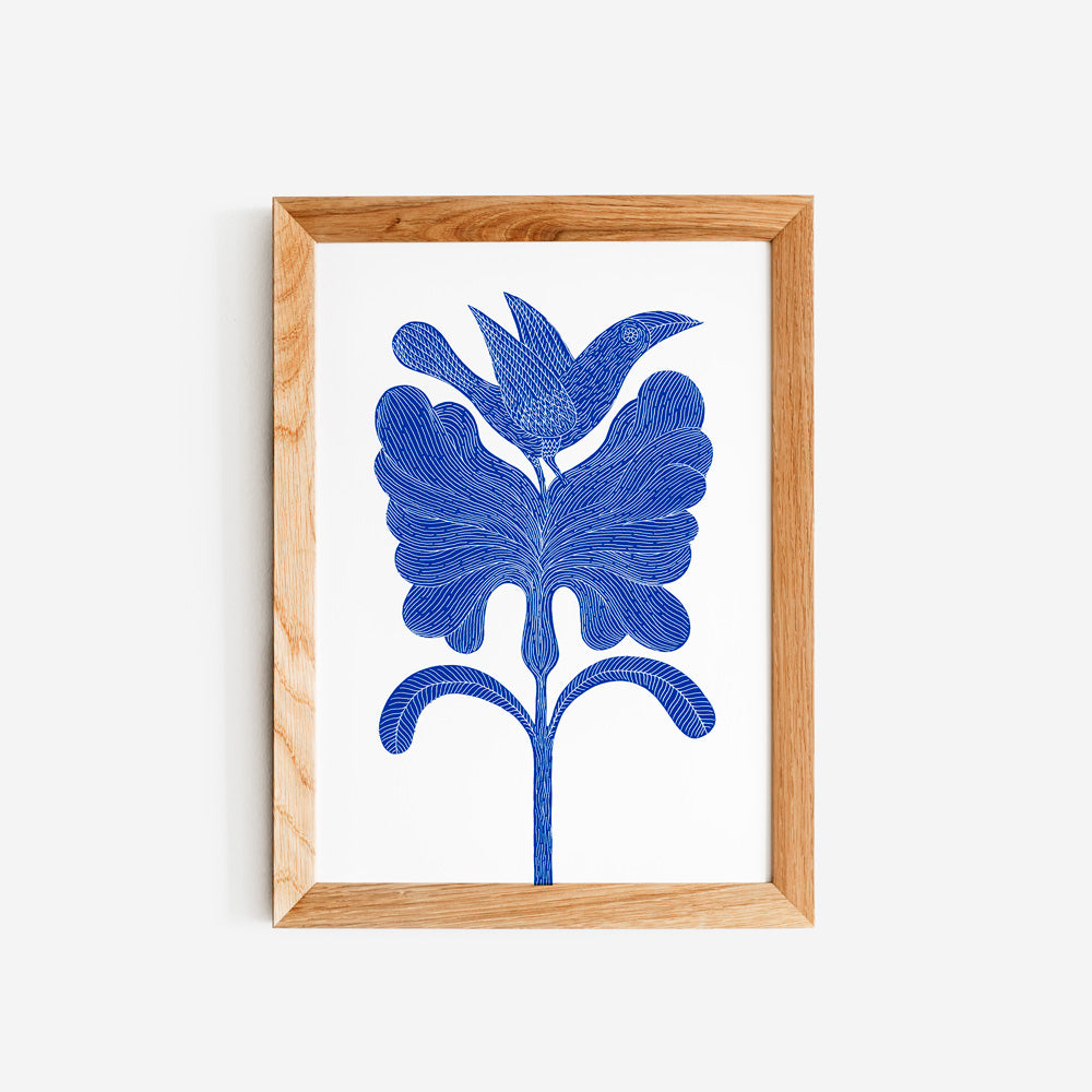 Azul Es Nombre De Pájaro 02 Giclée Print