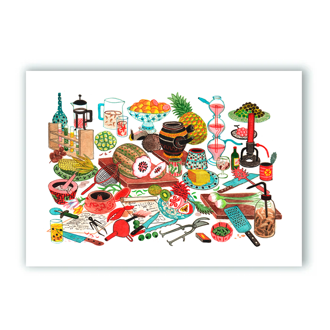 Alimentación Transhumana Impresión Giclée