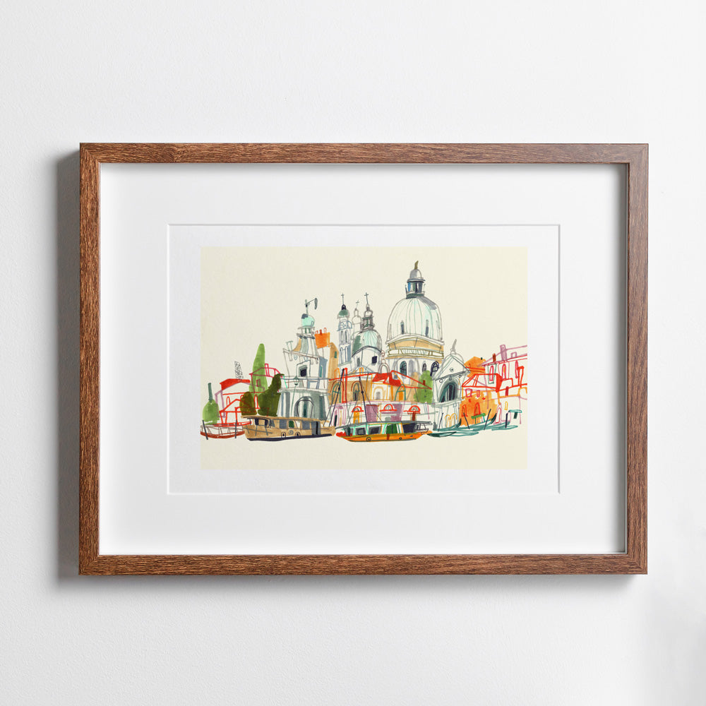 Basilica di Santa Maria della Salute Impression Giclée A4