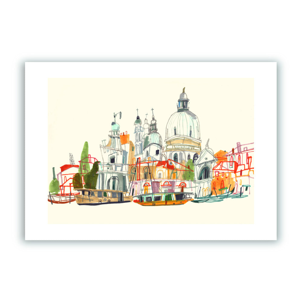 Basilica di Santa Maria della Salute Impression Giclée A4