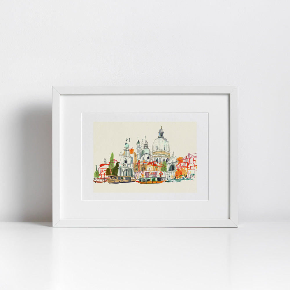 Basilica di Santa Maria della Salute Impression Giclée A4