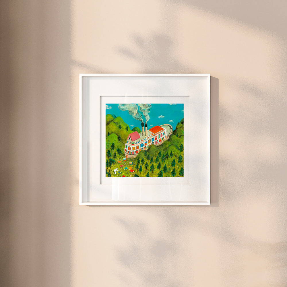 Biblioteca Fitzcarraldo Impresión Giclée