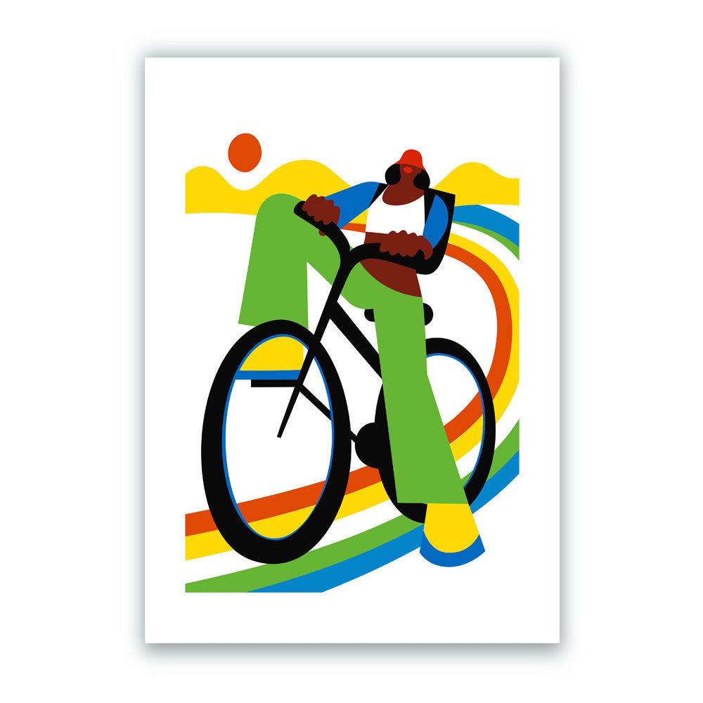 Biking Impresión Giclée