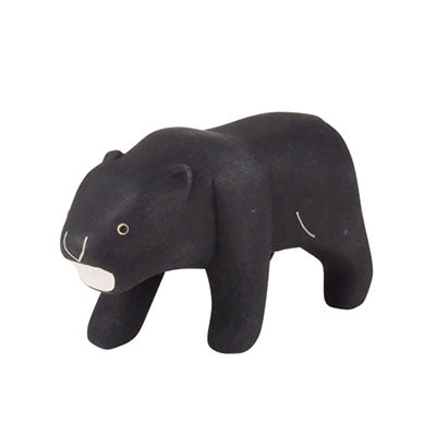 Animal de madera Pole Pole Pantera negra