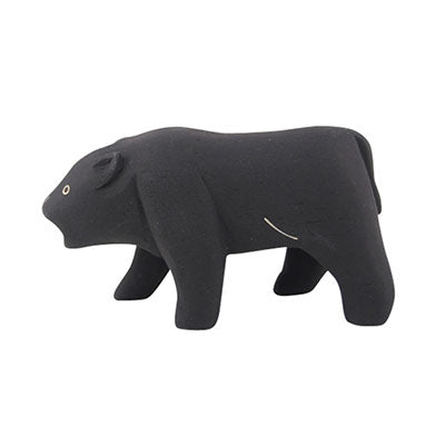 Animal de madera Pole Pole Pantera negra