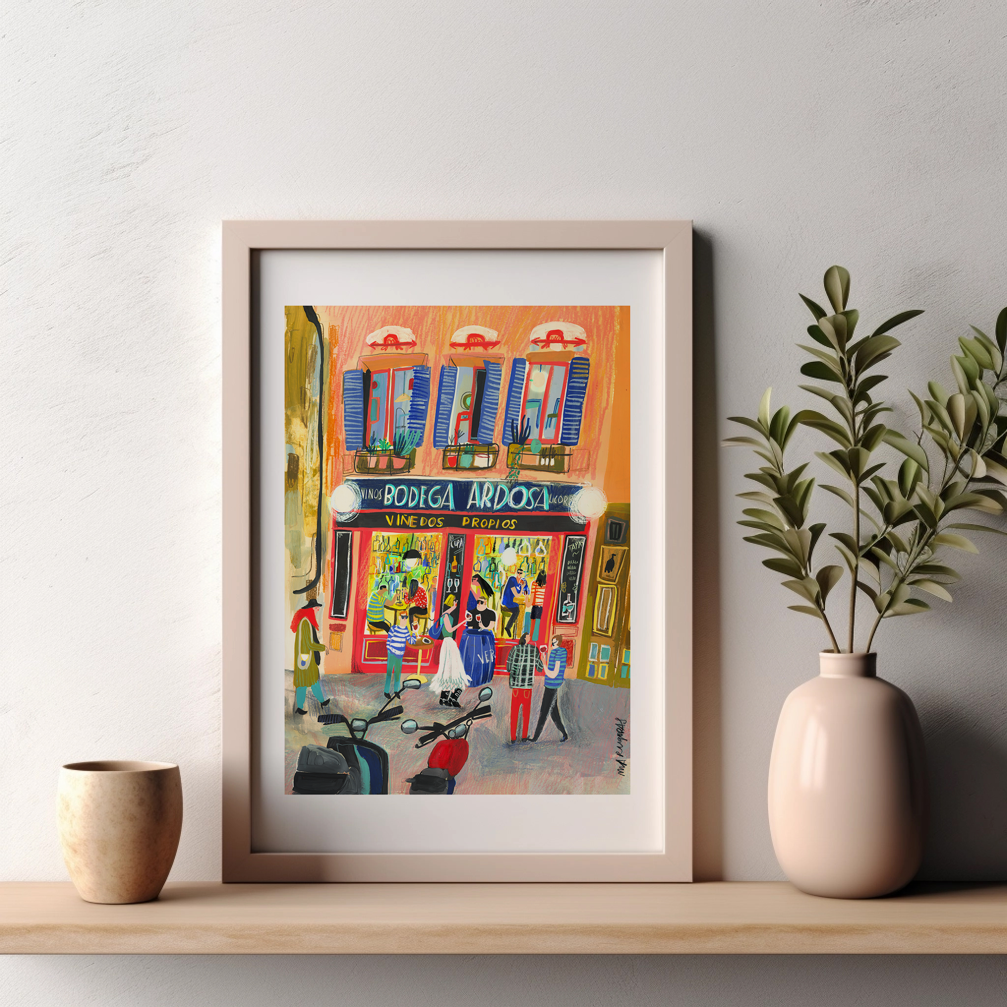 Bodega de la Ardosa Vertical Impression Giclée