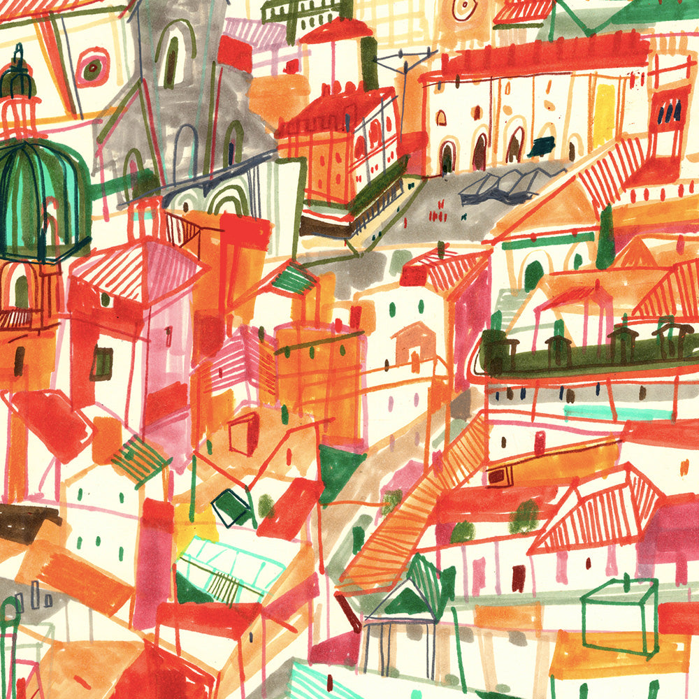 Bologna City Impresión Giclée