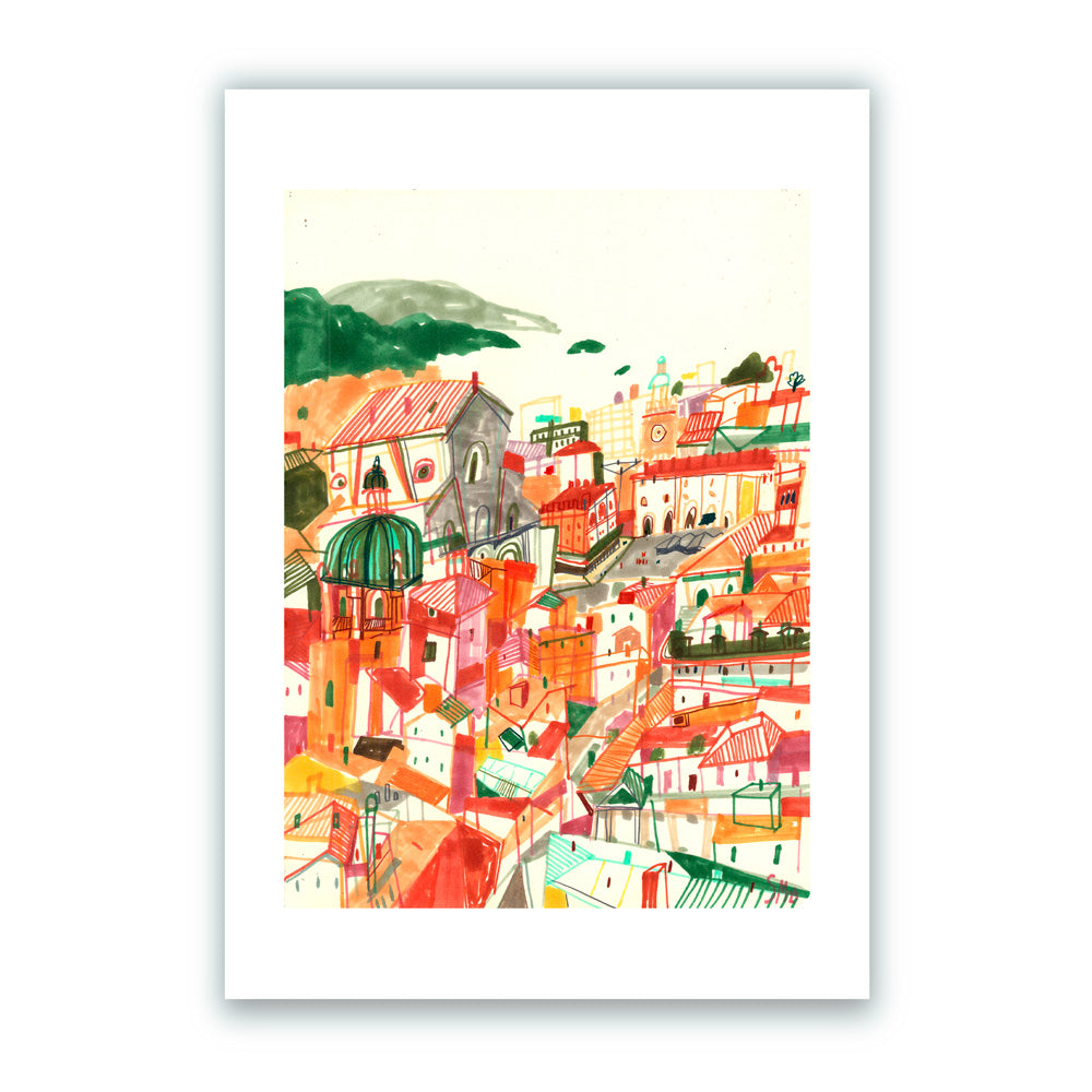 Bologna City Impresión Giclée