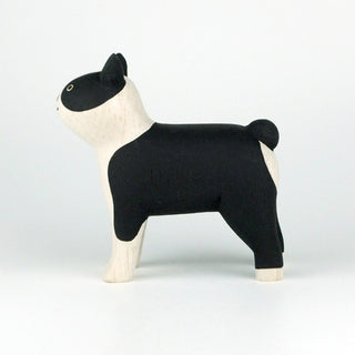Animal en bois Pole Pole Boston Terrier