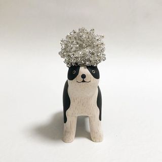 Animal en bois Pole Pole Boston Terrier