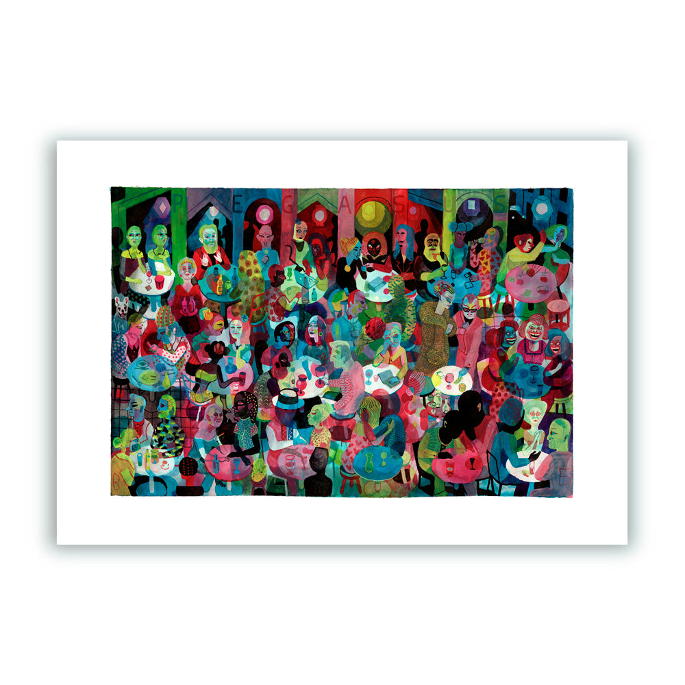 Brasserie Pegasus Giclée Print