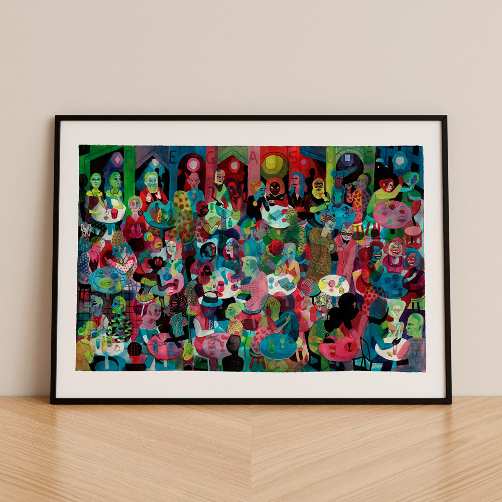 Brasserie Pegasus Giclée Print