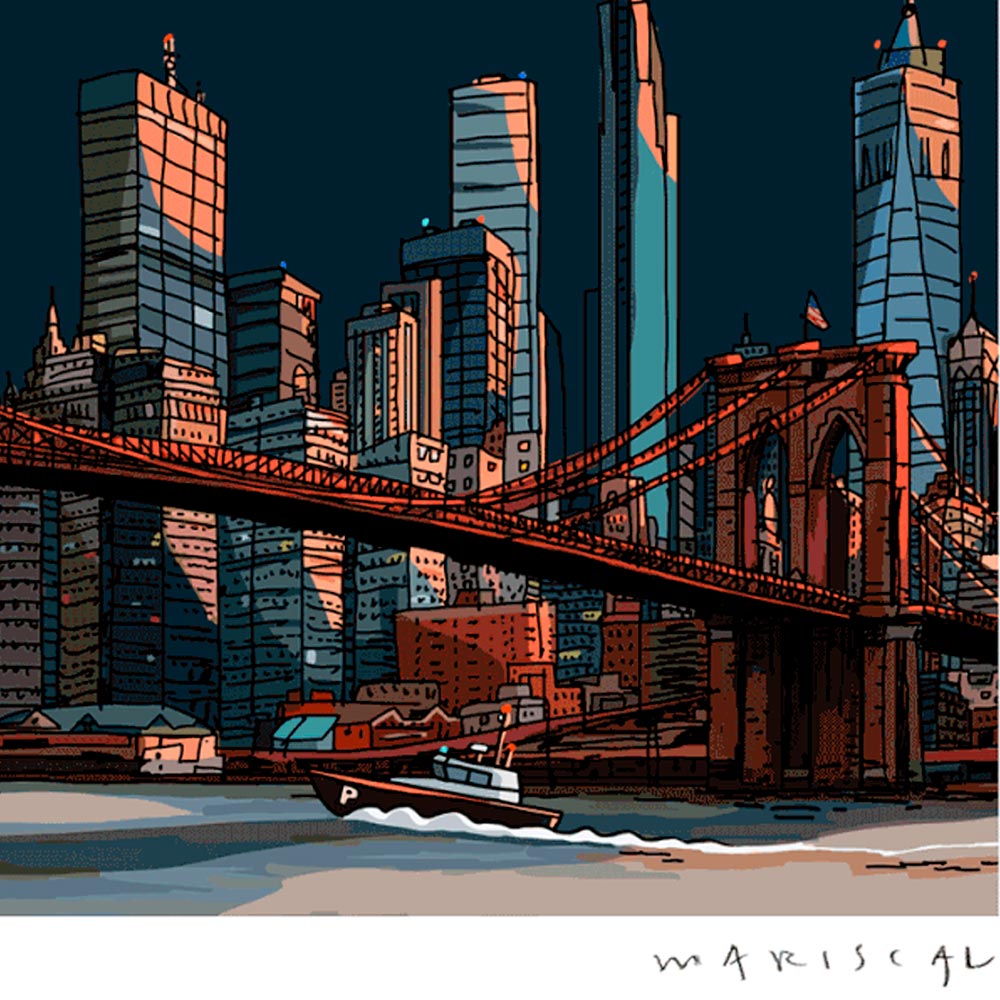 El Puente de Brooklyn Impresión Fine Art