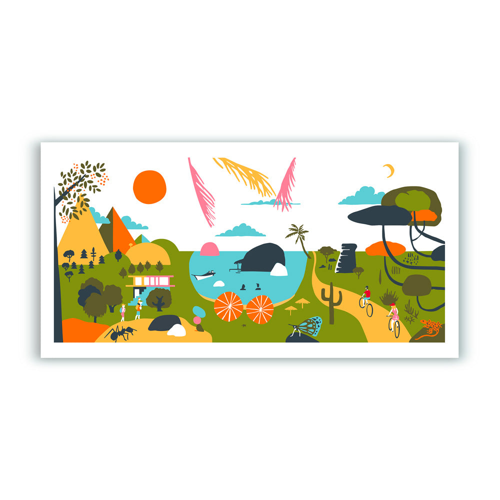 Panorámica La Buena Vida Impresión Giclée