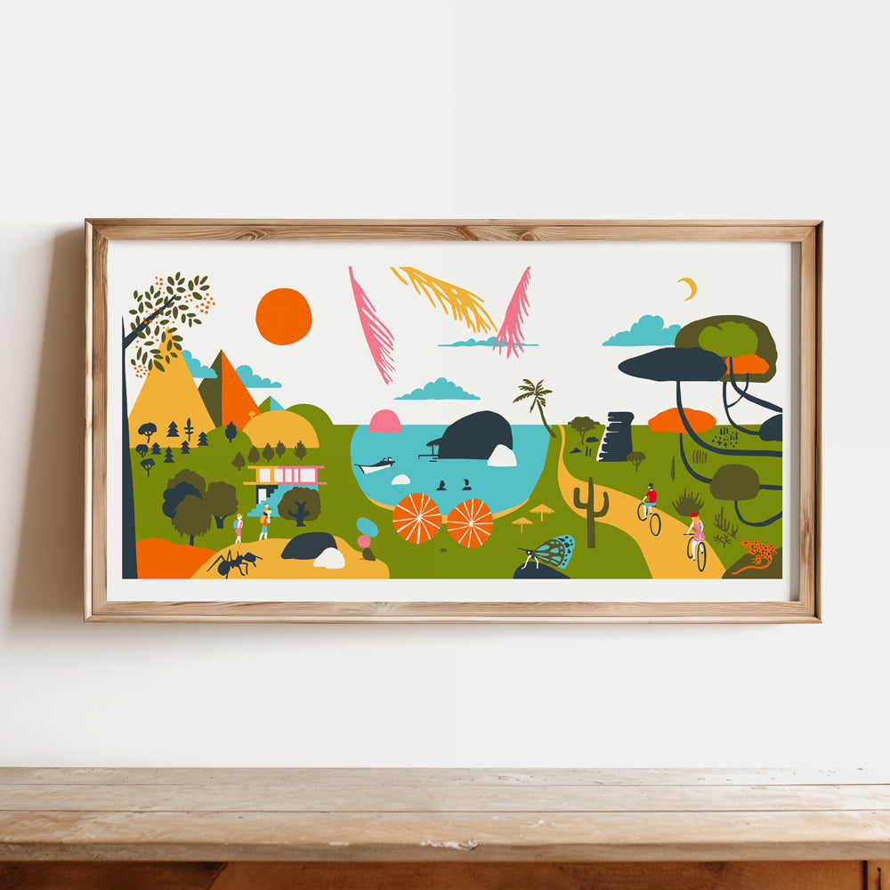 Panorámica La Buena Vida Impresión Giclée
