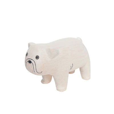 Animal de madera Pole Pole Bulldog