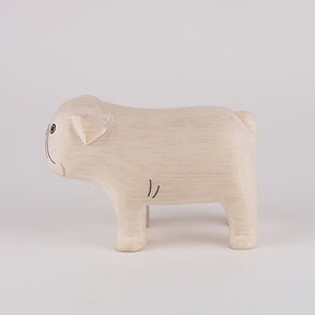 Animal de madera Pole Pole Bulldog
