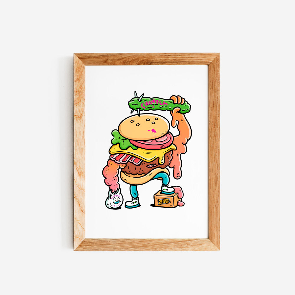 Burger Impresión Giclée