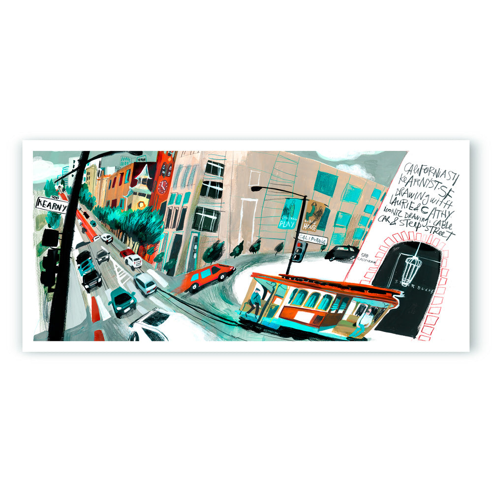 Cable Car San Francisco Impresión Giclée