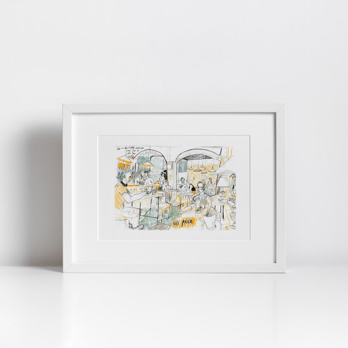 Cafe Piola Impresión Giclée