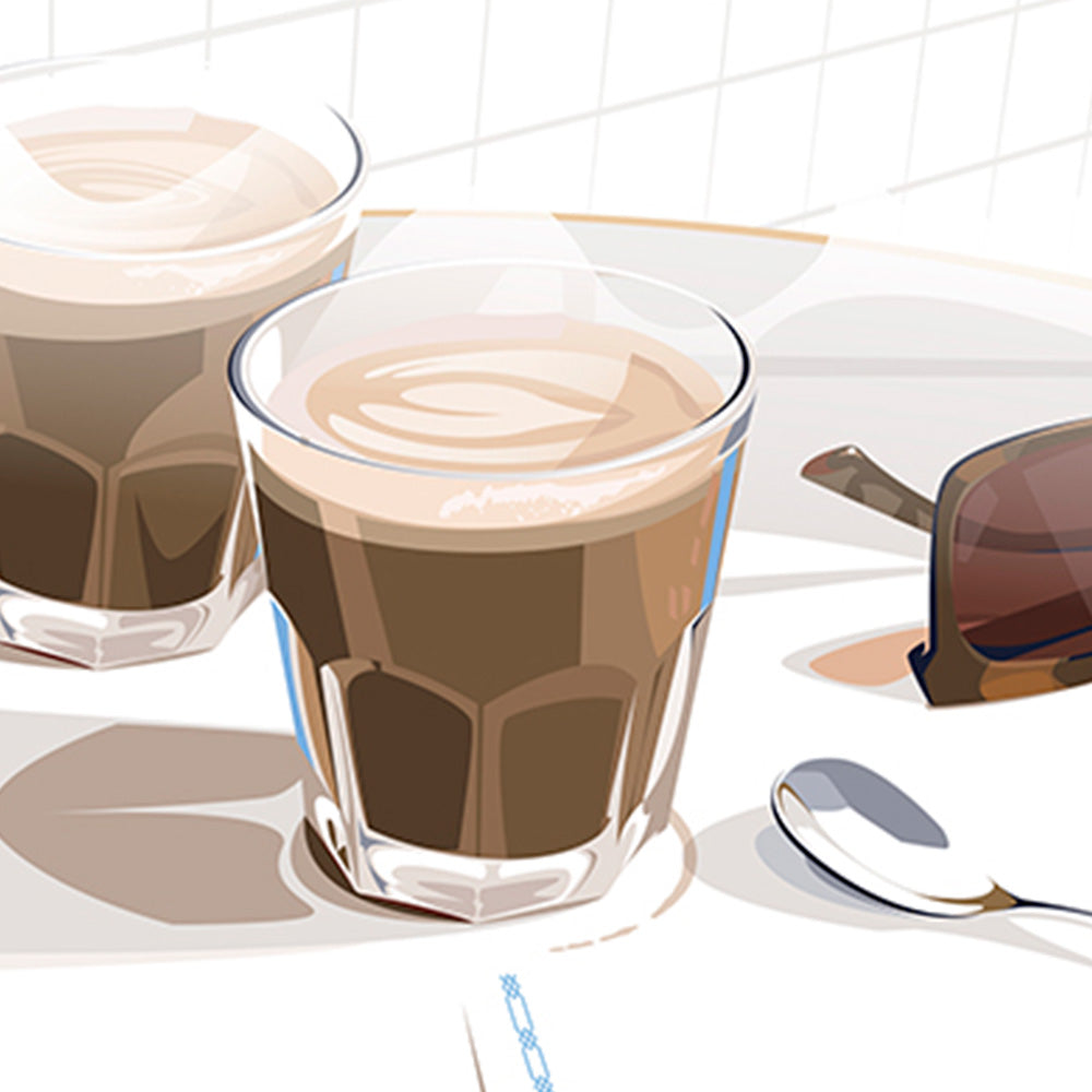 Cafés Giclée Print