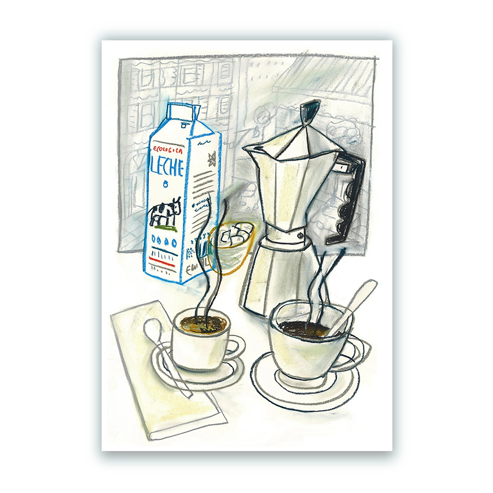 Café para dos Impresión Fine Art