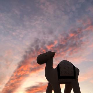 Pole Pole Wooden Animal Camel