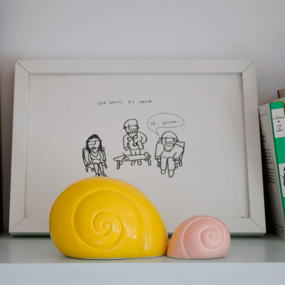 Decorative Snail L Yellow