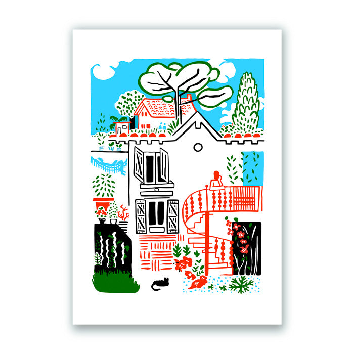 Casa de Verano Impresión Giclée