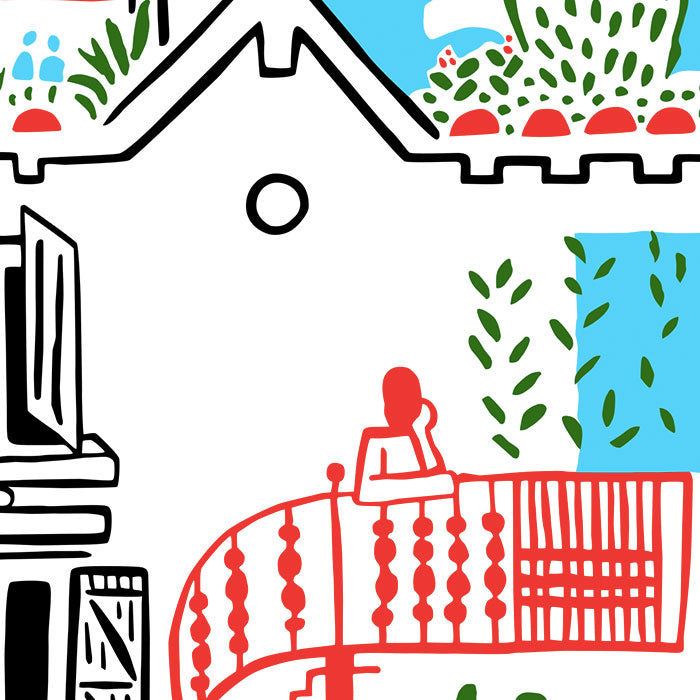 Casa de Verano Impresión Giclée