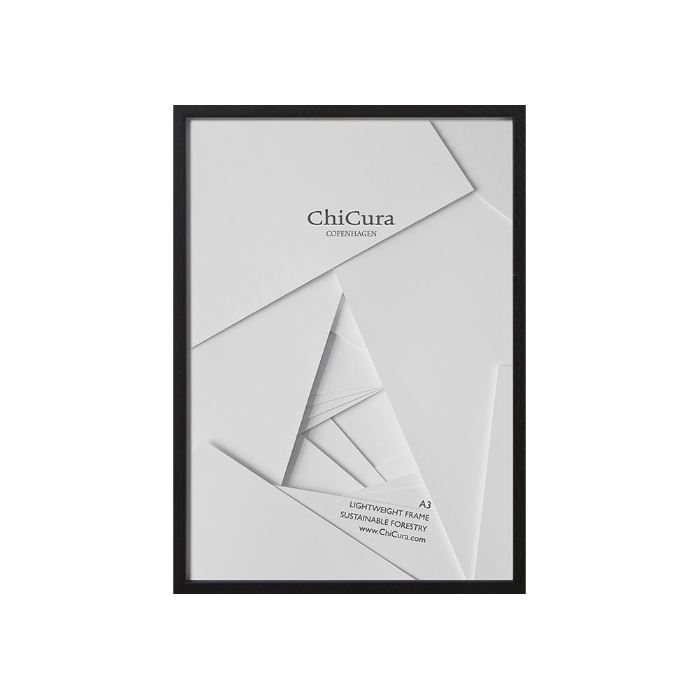 Wooden Frame A3 Black - Anti-Reflective Acrylic