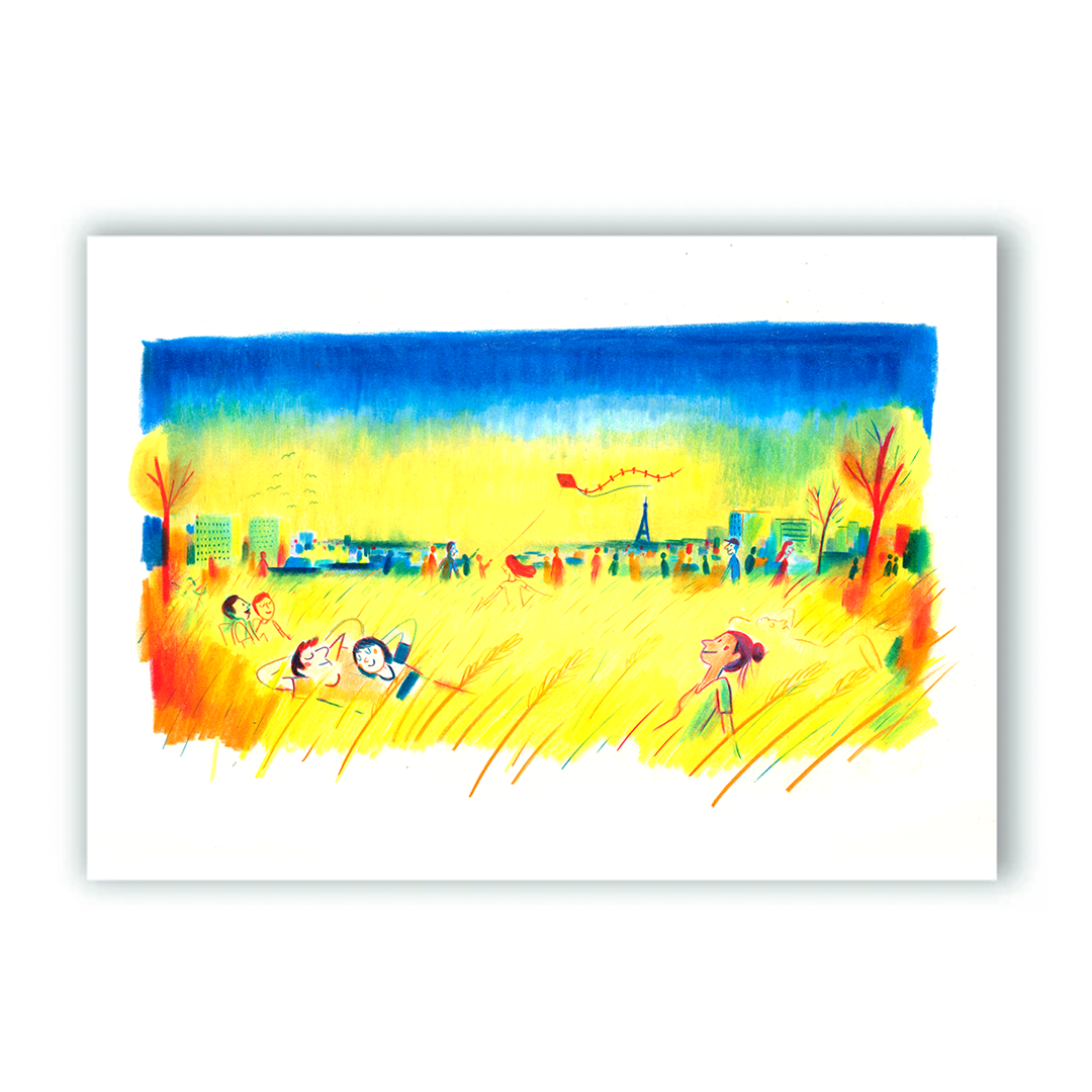 Champs de Blé Impresión Giclée