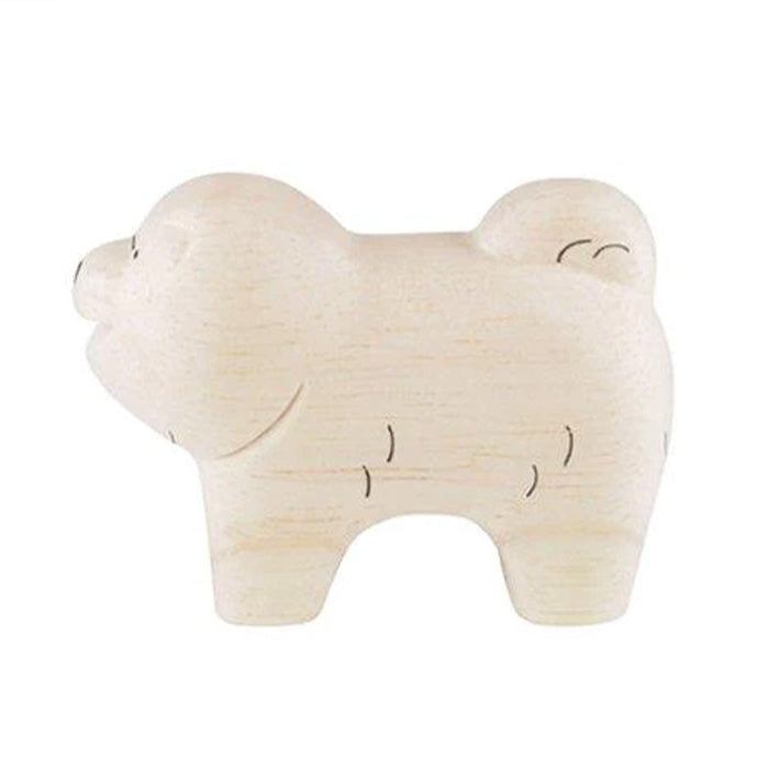 Animal de madera Pole Pole Chow Chow