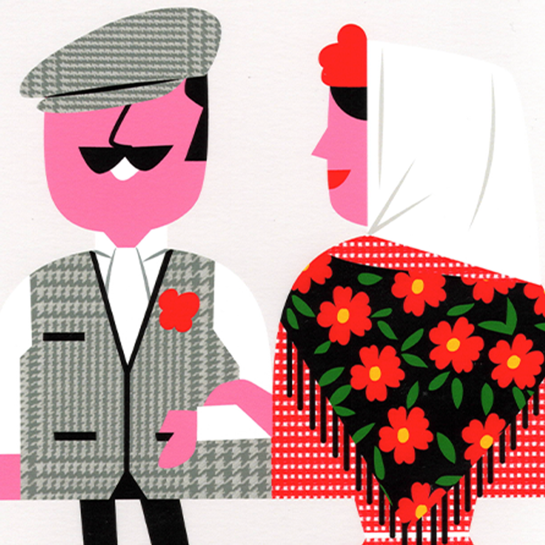 Chulapos Letras Giclée Print