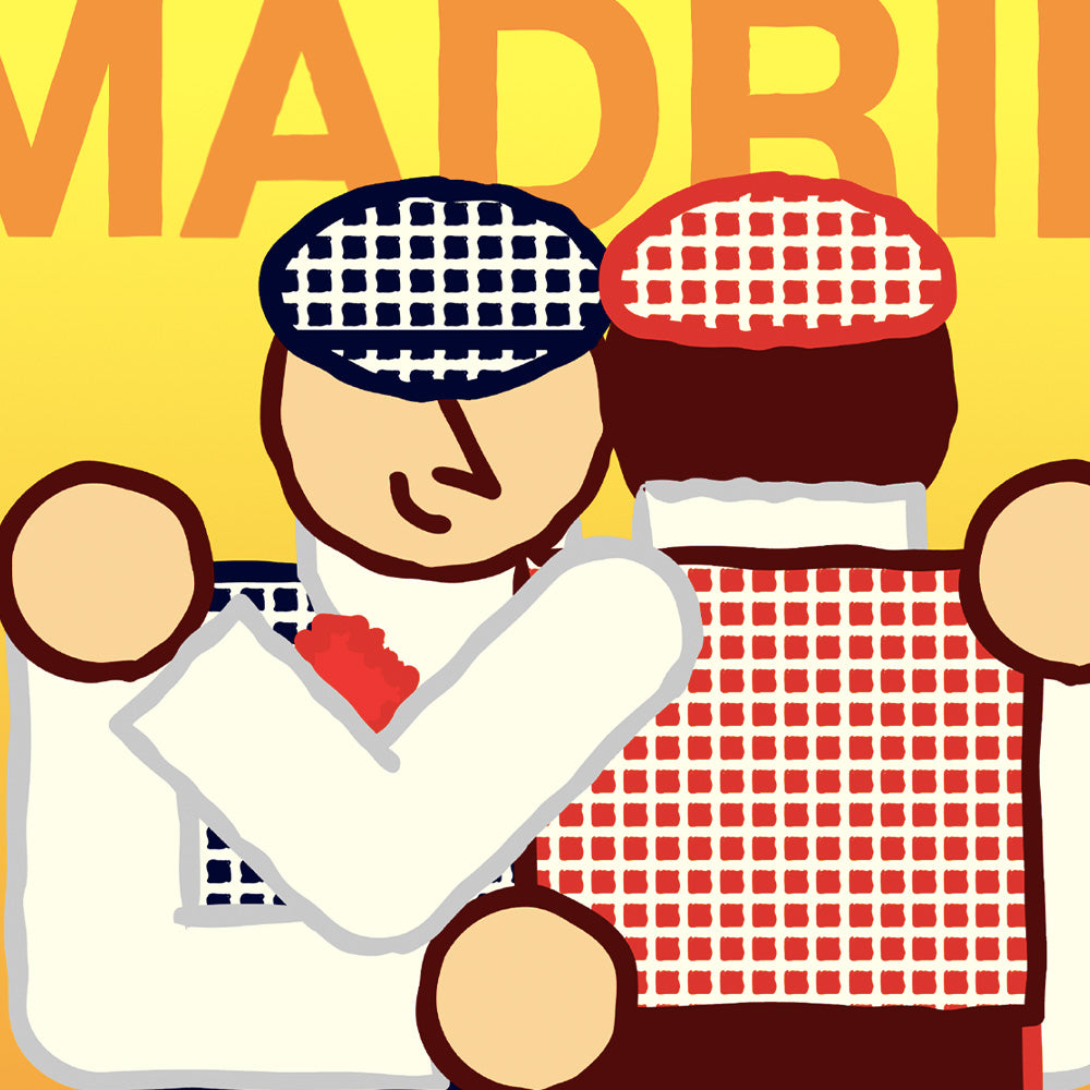 Chulapos Dos Hombres Impresión Giclée
