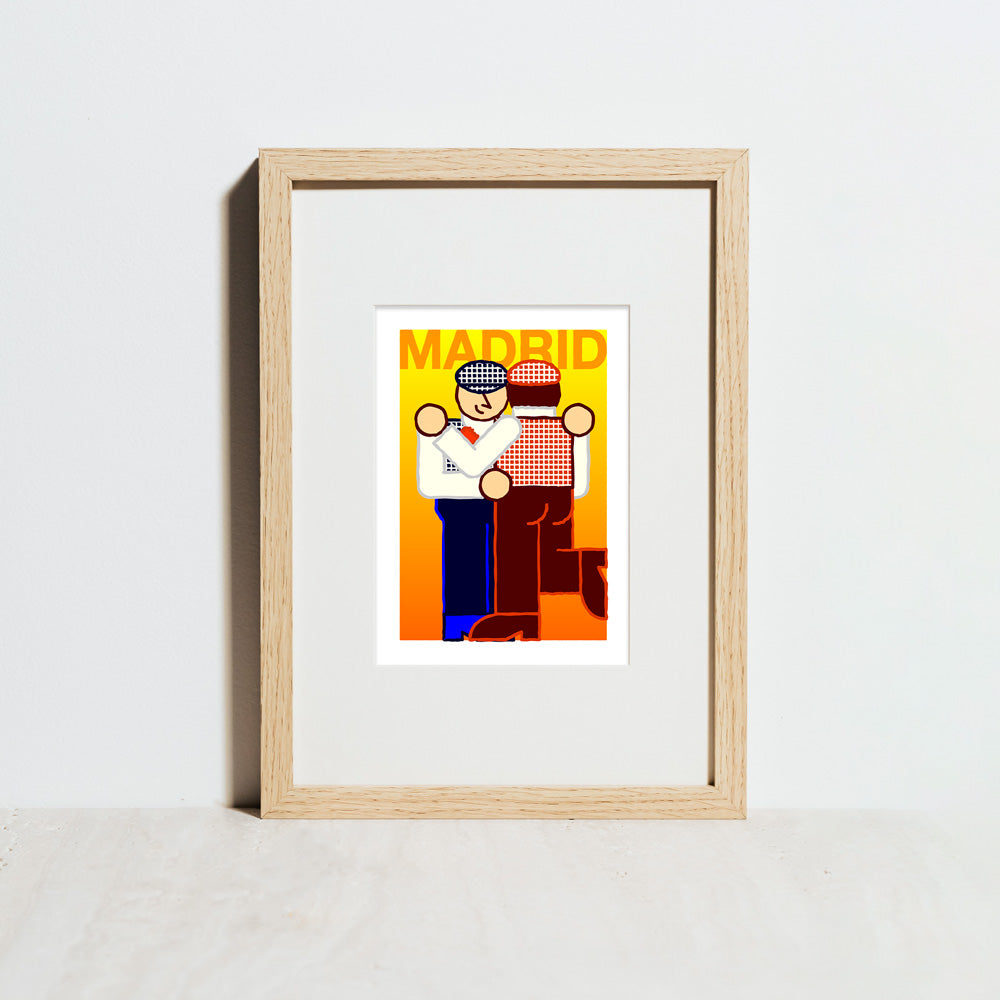 Chulapos Dos Hombres Impresión Giclée