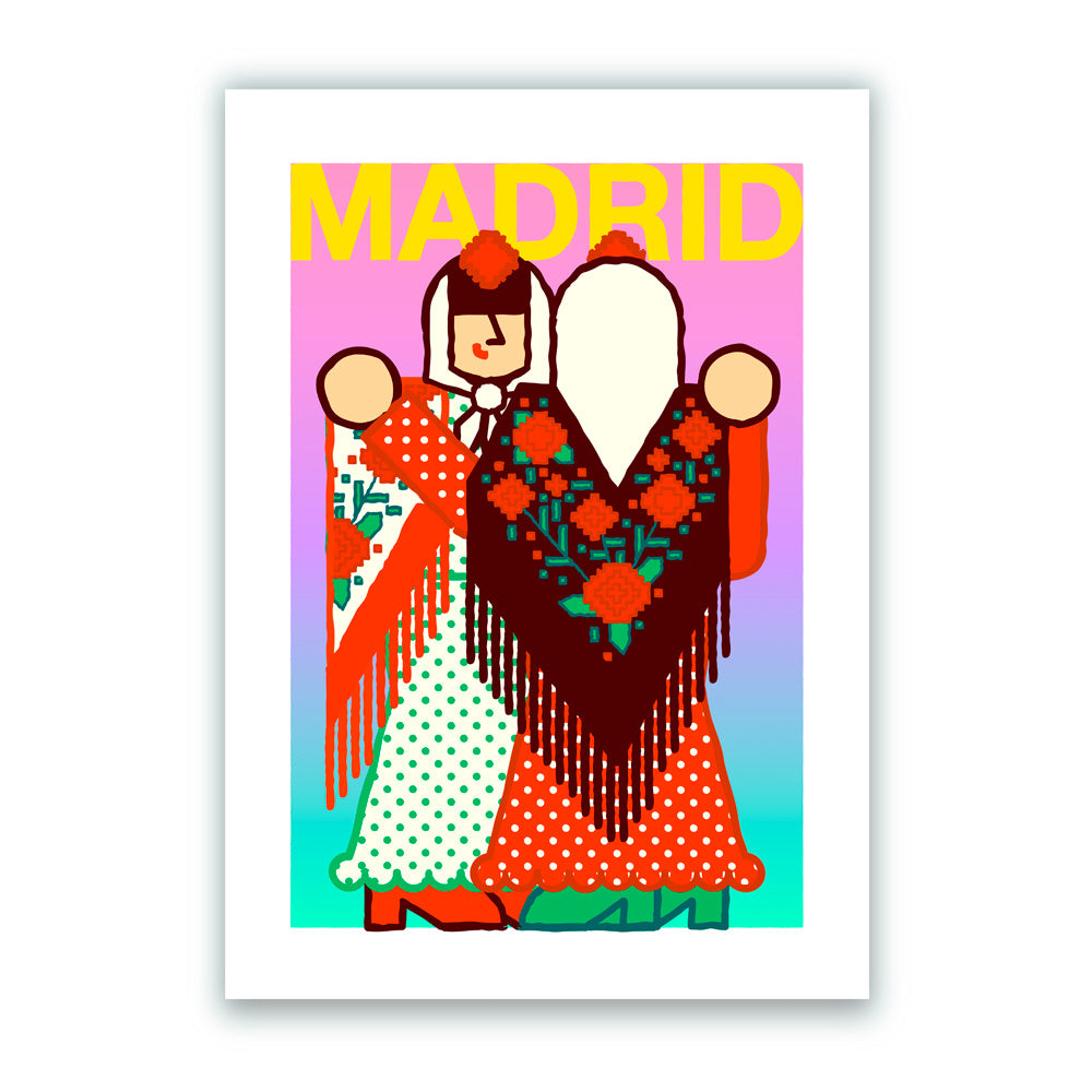 Chulapas Dos Mujeres Impresión Giclée