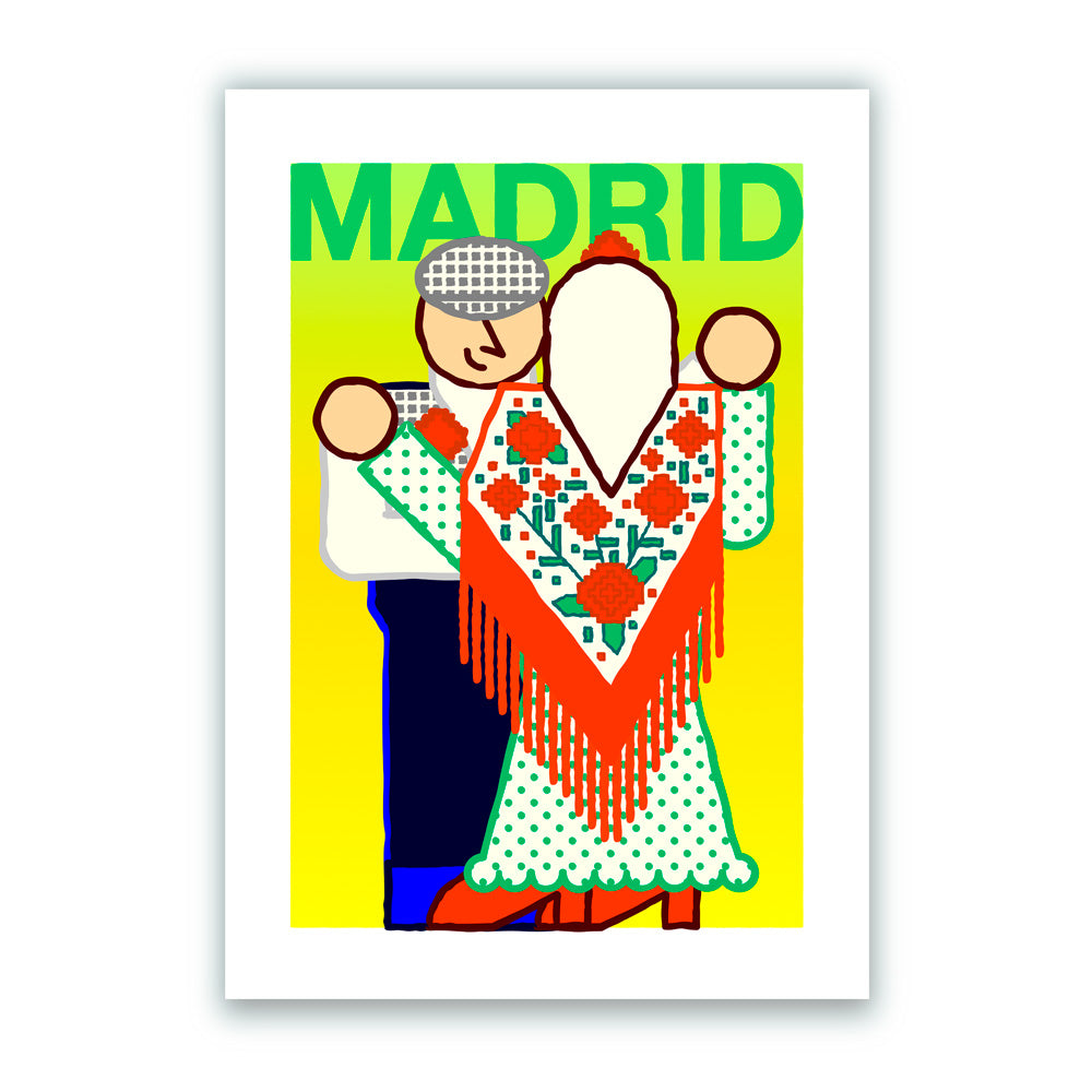 Chulapos Espalda Ella Impresión Giclée