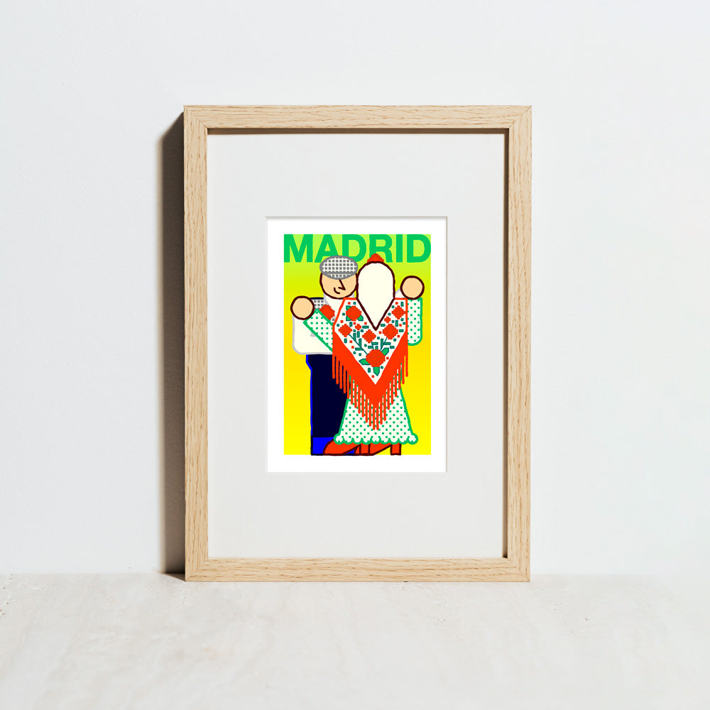 Chulapos Espalda Ella Impresión Giclée