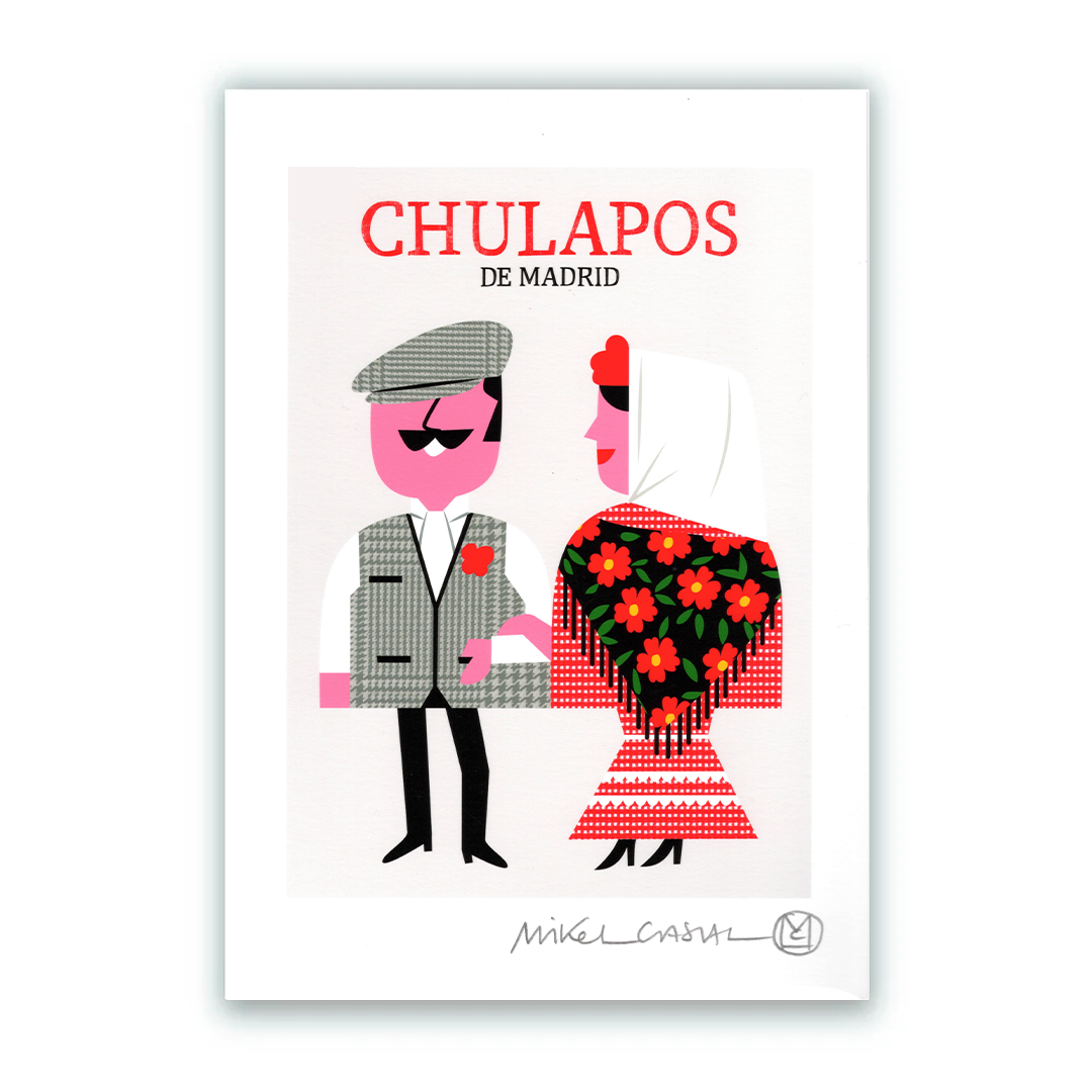 Chulapos Letras Giclée Print